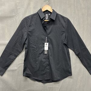 Burnside Button Up Dress Shirt Mens S Multicolor Steel Black Collared